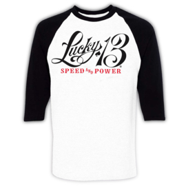 LUCKY 13  SPEED SCRIPT RAGLAN SHIRT