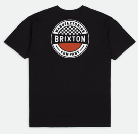 BRIXTON TERMINAL WORN WASH T-SHIRT BLACK