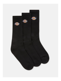 DICKIES VALLEY GROVE SOCK BLACK  3-PACK