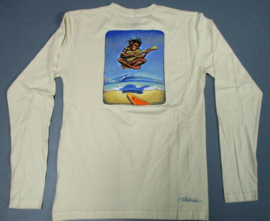 RIETVELD CHIMP GUITAR LS T-SHIRT L. BEIGE