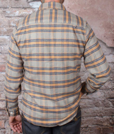 BRIXTON BOWERY  FLANNEL LONG SLEEVE STRETCH  SHIRT HEATHER GREY