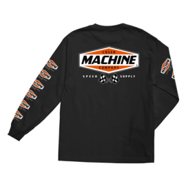 LOSER MACHINE REPETITION LONGSLEEVE T-SHIRT BLACK