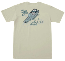 DARK SEAS 3 SHEETS T-SHIRT CREAM