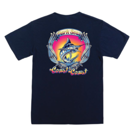 DARK SEAS  GLOSSY PREMIUM T-SHIRT NAVY