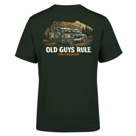 OLD GUYS RULE  'DIRTY WEEKEND ' T-SHIRT FOREST GREEN