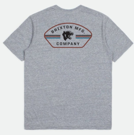 BRIXTON RAMPANT T-SHIRT HEATHER GREY