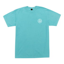 DARK SEAS MIND BENDER ORGANIC COTTON T-SHIRT AQUA SEA