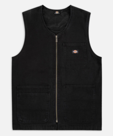 DICKIES DUCK CANVAS SUMMER VEST BLACK