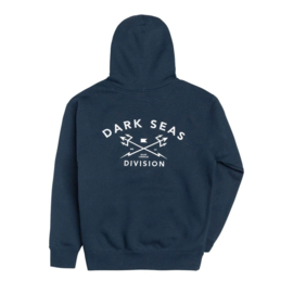 DARK SEAS HEADMASTER HEAVYWEIGHT FLEECE HOODIE NAVY