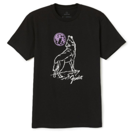 BRIXTON FENDER HOWLING BLACK T-SHIRT