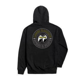 LOSER MACHINE X MOONEYES  FLEECE HOODIE FACTORY TEAM II  BLACK