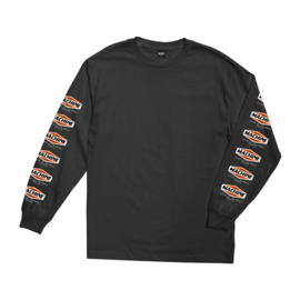 LOSER MACHINE REPETITION LONGSLEEVE T-SHIRT BLACK