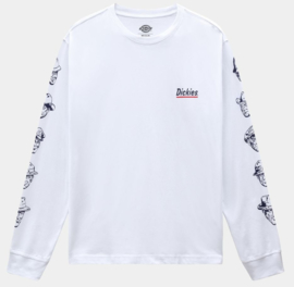 DICKIES FEDERAL DAM LONGSLEEVE T-SHIRT WHITE