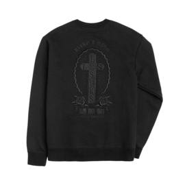 LOSER MACHINE LOS LOSERS CREW SWEATER BLACK