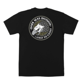 DARK SEAS CENTER POINT RECYCLED T-SHIRT BLACK