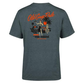 OLD GUYS RULE ALOHA LOUNGE ( TIKI BAR) T-SHIRT DARK HEATHER