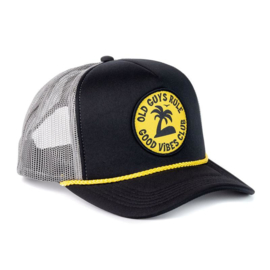 OLD GUYS RULE CAP   'GOOD VIBES CLUB' TRUCKER BLACK