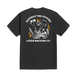 LOSER MACHINE CLUBHOUSE  T-SHIRT BLACK