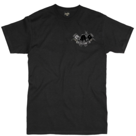 LUCKY 13  BLACK CAT PISTONS T-SHIRT