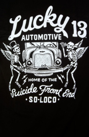 LUCKY 13 DEATH WISH T SHIRT BLACK