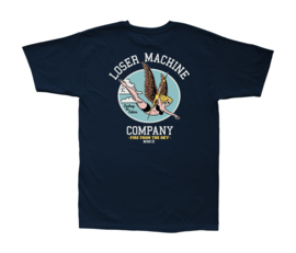 LOSER MACHINE HEAVENLY FIRE TEE NAVY