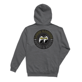 LOSER MACHINE X MOONEYES  FLEECE HOODIE FACTORY TEAM II  HEATHER GUNMETAL