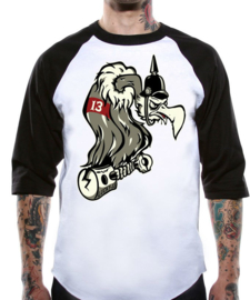 LUCKY 13  BUZZY 3/4 SLEEVE RAGLAN T SHIRT