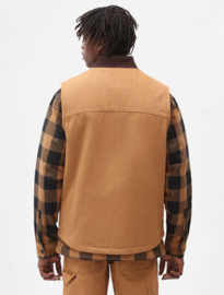 DICKIES DUCK CANVAS VEST BROWN