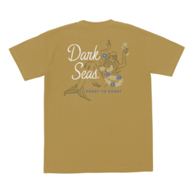 DARK SEAS ON THE ROCKS T-SHIRT MUSTARD