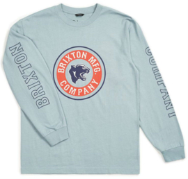 BRIXTON FORTE  IV LONGSLEEVE T SHIRT STONE