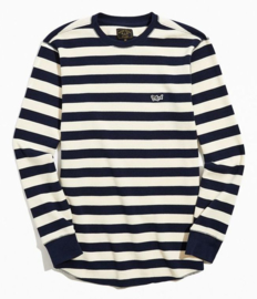 DARK SEAS SIGNALMAN LONGSLEEVE SHIRT NAVY/WHITE