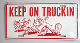 KENTEKENPLAAT KEEP ON TRUCKIN