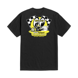 LOSER MACHINE X MOONEYES  QUARTER MILE T-SHIRT BLACK
