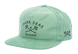 DARK SEAS TRIDENTS CORDUROY CAP GREEN