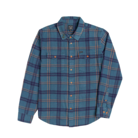 DARK SEAS BROOKS SHIRT FLANNEL BLUE