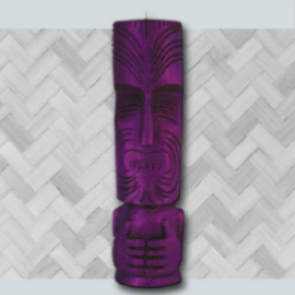 TIKI MAORI  KANDY FLAKE TEALIGHTHOLDER  GALAXY BLUE & KOSMIC PINK