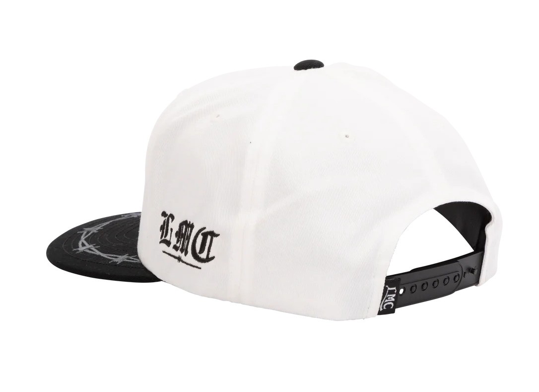 LOSER MACHINE BLITZ HAT SNAPBACK WHITE / BLACK