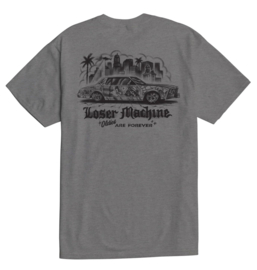 LOSER MACHINE CITY LIFE T-SHIRT HEATHER GREY