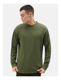 DICKIES ZWOLLE WAFFLE LONGSLEEVE T-SHIRT ARMY GREEN