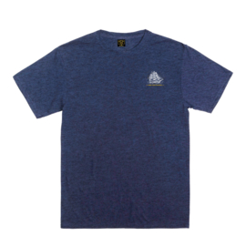 DARK SEAS  HOLD FAST T-SHIRT NAVY HEATHER