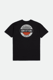 BRIXTON TERMINAL WORN WASH T-SHIRT BLACK