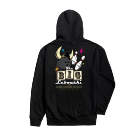 LOSER MACHINE X THE BIG LEBOWSKI STRIKES AND GUTTERS PULLOVER HOOD BLACK