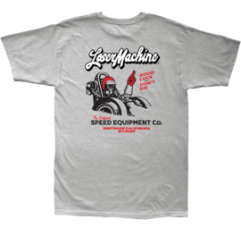 LOSER MACHINE DRAGSTRIP STOCK T-SHIRT GREY