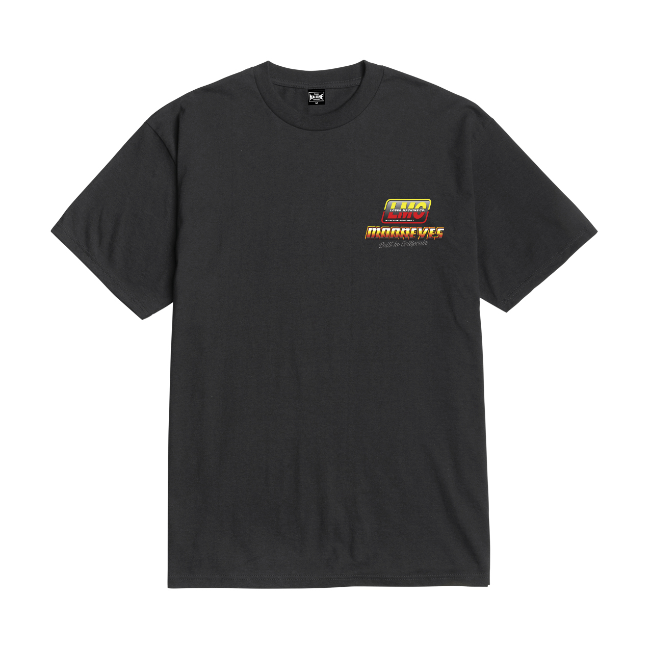 LOSER MACHINE X MOONEYES RED HOT T-SHIRT BLACK