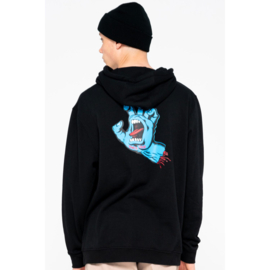 SANTA CRUZ SCREAMING HAND CHEST HOOD BLACK