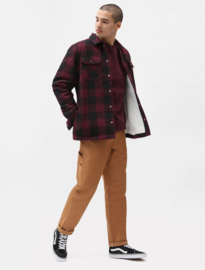 DICKIES SHERPA LINED SACRAMENTO SHIRT MAROON