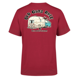 OLD GUYS RULE BEEN AROUND THE BLOCK T-SHIRT CARDINAL