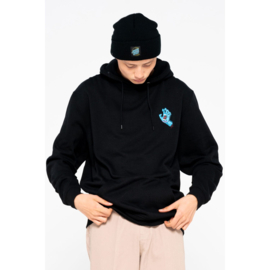 SANTA CRUZ SCREAMING HAND CHEST HOOD BLACK