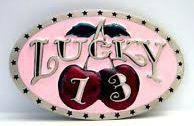 LUCKY 13  BUCKLE OVAL CHERIES