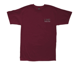 LOSER MACHINE BARRICADE T-SHIRT MAROON